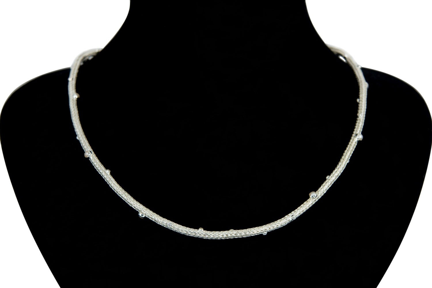 Naga Pearled Necklace Silver