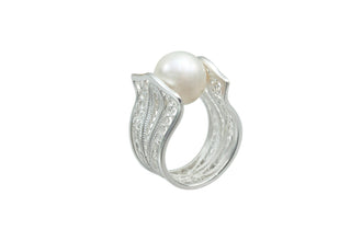 Perla Filigree Ring Silver