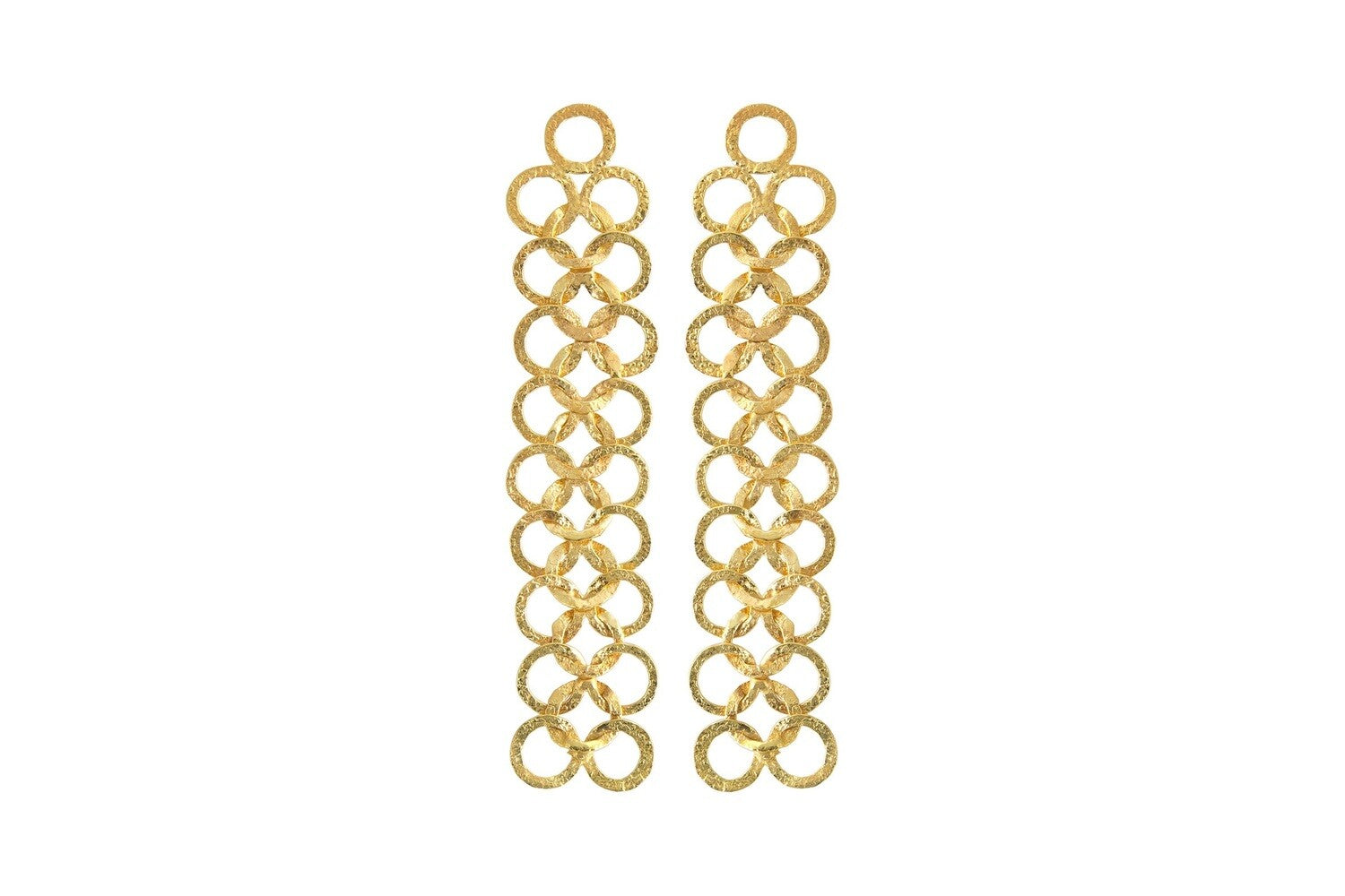 Infinity Link Earrings Gold
