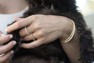 Naga Pearled Ring Gold