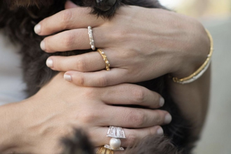 Naga Pearled Ring Silver