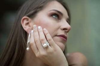 Perla Filigree Ring Silver